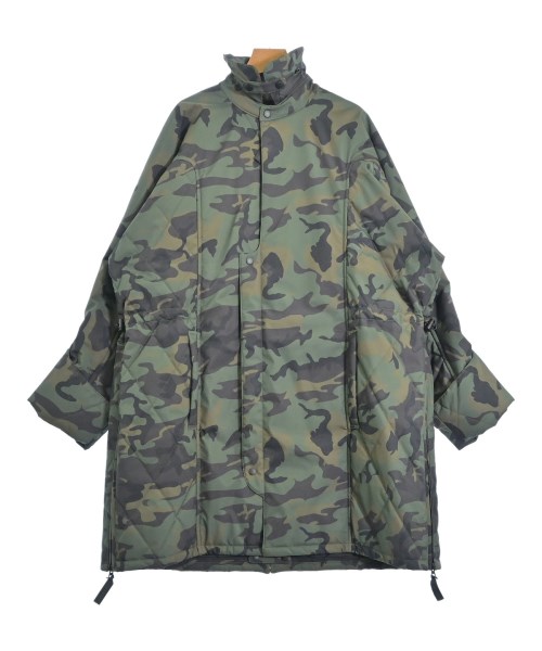 JUN MIKAMI ジュンミカミ ダウンコート レディース F カーキx黒(迷彩) 【中古】【古着】