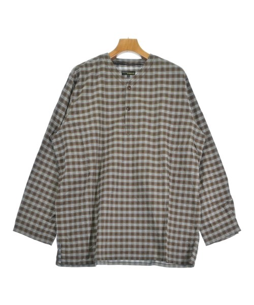 MOJITO モヒートカジュアルシャツ メンズ XL 茶xカーキx白(読み合わせる)【中古】【古着】