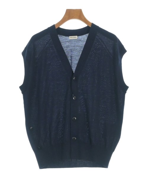 INSCRIRE アンスクリアベスト レディース M 紺【中古】【古着】
