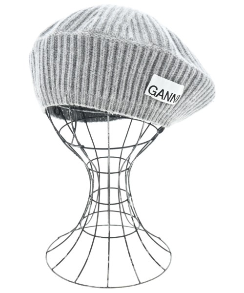 Ganni ガニー ハンチング・ベレー帽 レディース F グレー 【中古】【古着】