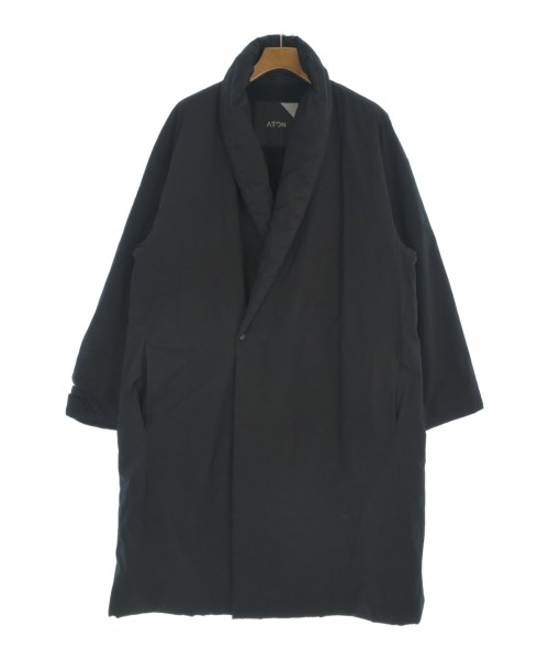 ATON エイトン 18AW 日本製 AIR DOUBLE MELTON PATCH POCKET ROBE エアーダブルメルトンパッチポケットローブコート SCAGYW0910 02(M) BLACK アウター【中古】【ATON】 楽天市場】ATON エイトン 18AW 日本製 AIR DOUBLE MELTON PATCH POCKET