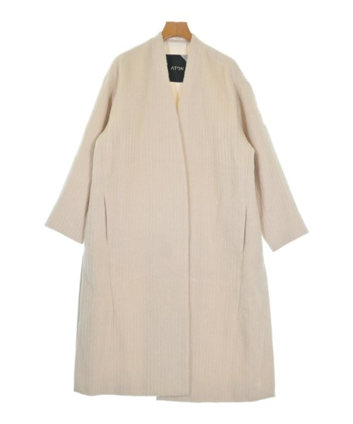 ATON エイトンコート（その他） レディース 1(S位) ベージュ系(ヘリンボーン)【中古】【古着】｜RAGTAG（ブランド古着のラグタグ）