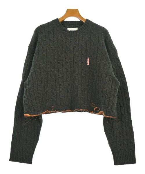 doublet ダブレットニット・セーター メンズ L まっ黒い薄墨色【中古】【古着】