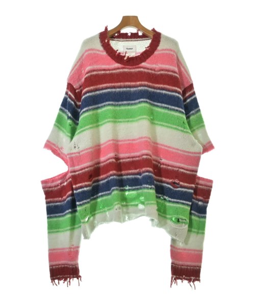 doublet ダブレット ニット・セーター メンズ ONE 赤x緑x白等(ボーダー) 【中古】【古着】