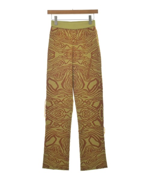 LEINWANDE ラインヴァンド パンツ（その他） レディース F 黄緑x茶(総柄) 【中古】【古着】