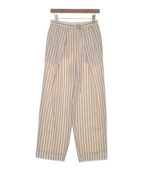 ebure エブール パンツ（その他） レディース 36(S位) 白x赤xグレー(ストライプ) 【中古】【古着】