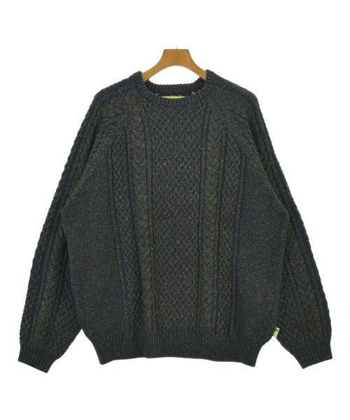 SSZ エスエスズィーニット・セーター メンズ M 薄墨色x紺(雑ぜ合わせる)【中古】【古着】