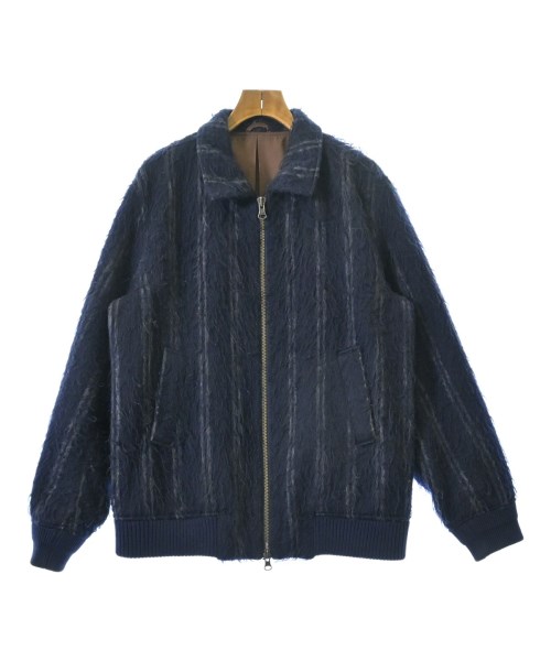 SATURDAYS NEW YORK CITY サタデーズニューヨークシティーブルゾン メンズ XL 紺x白(縞模様)【中古】【古着】