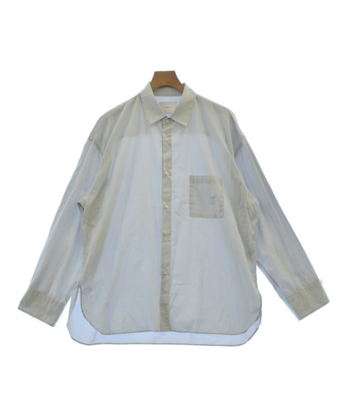 stein 白 オーバーサイズ 長袖シャツ stein（シュタイン）2023SS 23SS OVERSIZED LAYERED SHIRT(TL