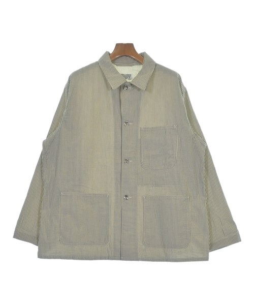 Engineered Garments WORKADAY エンジニアドガーメンツワーカーデイカバーオール メンズ M ベージュxグレー(ストライプ)【中古】【古着】｜RAGTAG（ブランド古着のラグタグ）