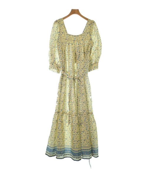 Christy Dawn クリスティードウン ワンピース レディース XS 黄x青(花柄) 【中古】【古着】