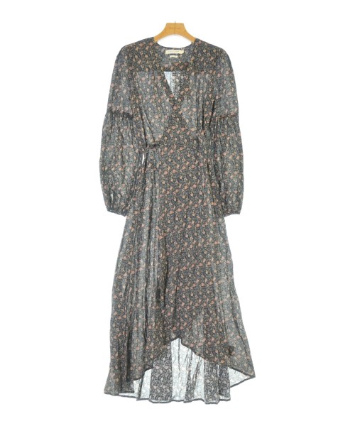 Christy Dawn クリスティードウン ワンピース レディース S 黒xベージュx緑(花柄) 【中古】【古着】