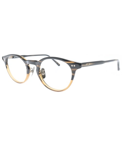 金子眼鏡 カネコガンキョウ メガネ メンズ - 茶x黒(ミックス) 【中古】【古着】