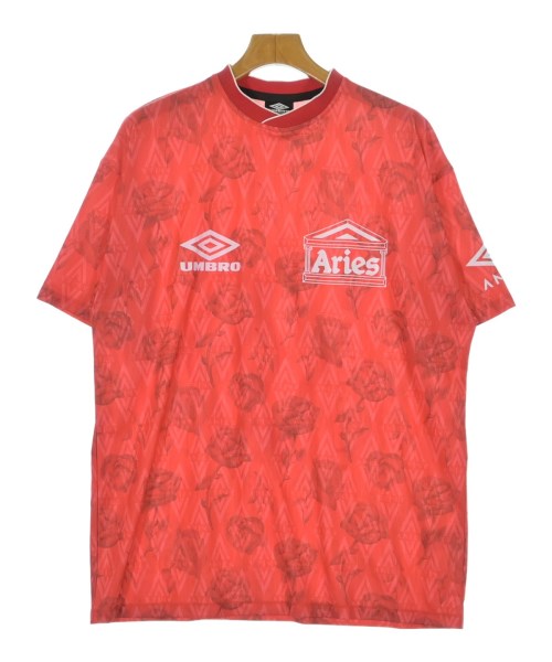 Aries アリエスプルオーバー・カットソー メンズ XL 赤系(総柄)【中古】【古着】