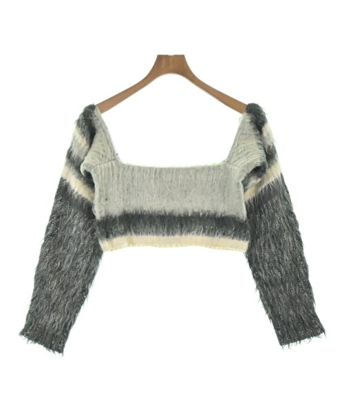 MAISON SPECIAL メゾンスペシャル ニット・セーター レディース F グレー系x白 【中古】【古着】