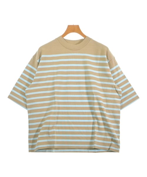 blurhms ブラームス Tシャツ・カットソー メンズ 1(S位) ベージュx水色(ボーダー) 【中古】【古着】