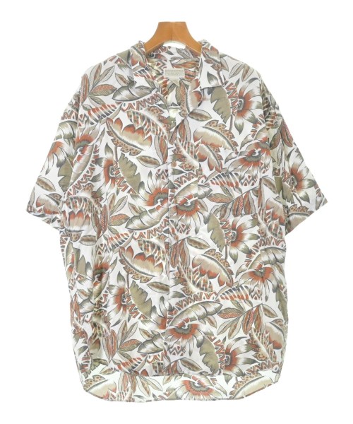 BANANA REPUBLIC バナナリパブリックカジュアルシャツ メンズ L 白xカーキx茶(総柄)【中古】【古着】|RAGTAG(ブランド古着のラグタグ)