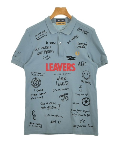 FRED PERRY フレッドペリー ポロシャツ メンズ M ブルーグレー 【中古】【古着】