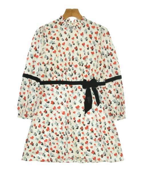 Christian Dior クリスチャンディオール ワンピース(その他) キッズ 130(9T-10T) 白x赤x青等(花柄) 【中古】【古着】