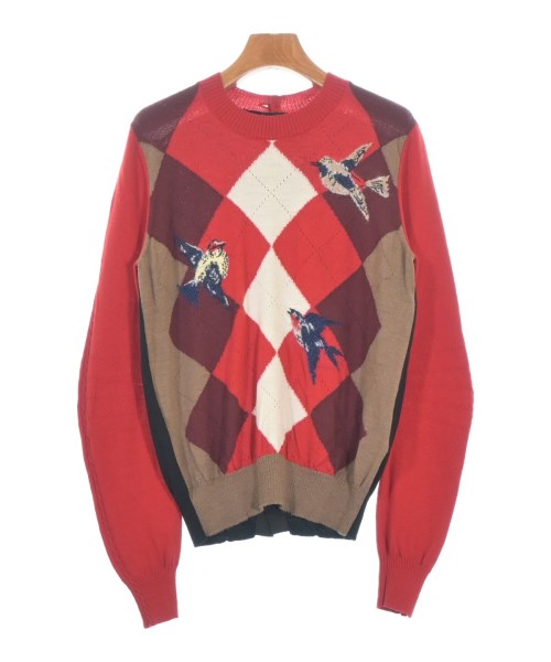 tricot COMME des GARCONS トリココムデギャルソンニット・セーター レディース S 赤x黒x茶等【中古】【古着】｜RAGTAG（ブランド古着のラグタグ）