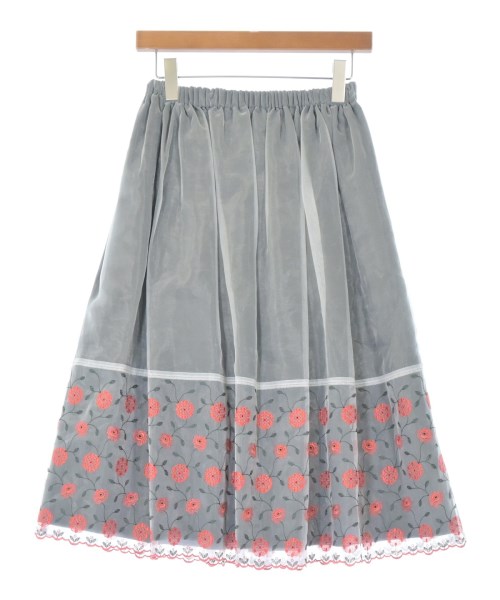 tricot COMME des GARCONS トリココムデギャルソン ロング・マキシ丈スカート レディース -(M位) 白x黒x赤等(花柄) 【中古】【古着】