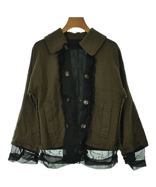 tricot COMME des GARCONS トリココムデギャルソン カジュアルジャケット レディース M カーキ 【中古】【古着】