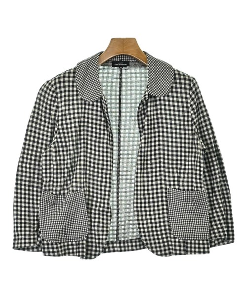 tricot COMME des GARCONS トリココムデギャルソン ジャケット レディース M 白x黒(ギンガムチェック) 【中古】【古着】