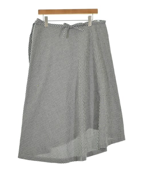 tricot COMME des GARCONS トリココムデギャルソンロング・マキシ丈スコート レディース -(XL位) 黒x白(ギンガム読み合わせる)【中古】【古着】