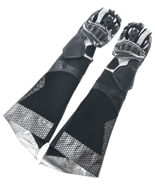 JUNYA WATANABE ジュンヤワタナベ 手袋 レディース - 黒x白xシルバー 【中古】【古着】