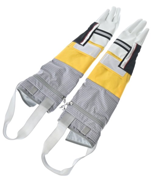 JUNYA WATANABE ジュンヤワタナベ 手袋 レディース - グレーx黄x白等 【中古】【古着】