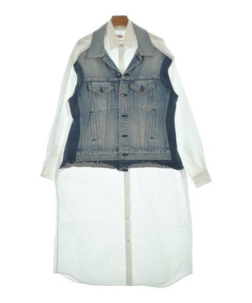 JUNYA WATANABE ジュンヤワタナベ ワンピース レディース S 白x青 【中古】【古着】