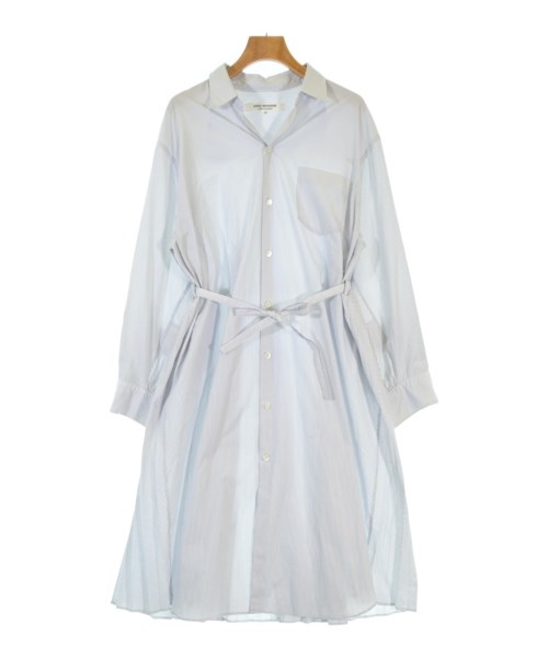 JUNYA WATANABE ジュンヤワタナベシャツワンピース レディース S 白x青(縞模様)【中古】【古着】