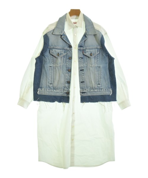 JUNYA WATANABE ジュンヤワタナベシャツワンピース レディース XS 白xインディゴ【中古】【古着】