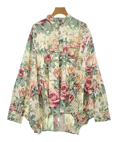 JUNYA WATANABE ジュンヤワタナベ カジュアルシャツ レディース XS ベージュx緑x赤(総柄) 【中古】【古着】