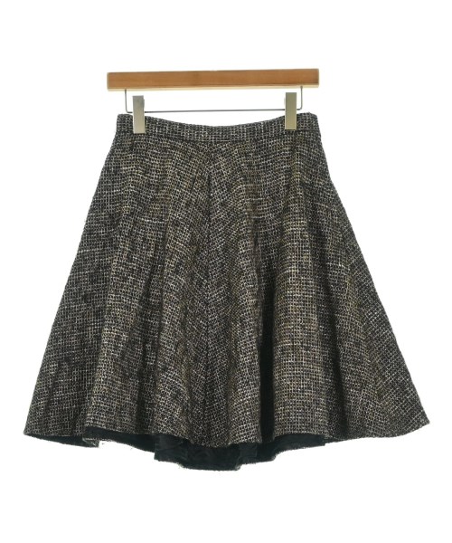 JUNYA WATANABE ジュンヤワタナベひざ丈スコート レディース S 茶x黒x白(総柄)【中古】【古着】