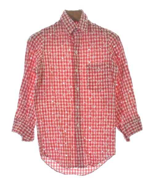 JUNYA WATANABE ジュンヤワタナベカジュアルシャツ レディース XS 赤x白(照合のしるし)【中古】【古着】