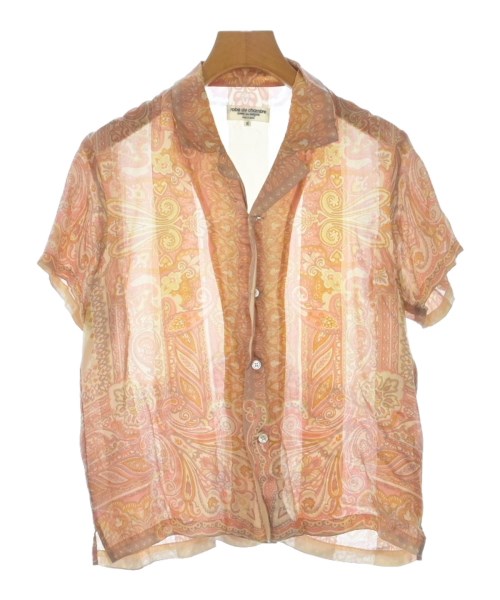 robe de chambre ローブドシャンブルブラウス レディース S さくら色ベージュxオレンジ色等(ペイズリー)【中古】【古着】 トップス-レディースファッション