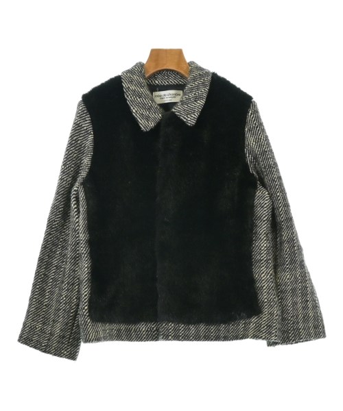 robe de chambre ローブドシャンブルカジュアルジャケット メンズ -(XS位) ベージュx黒(総柄)【中古】【古着】