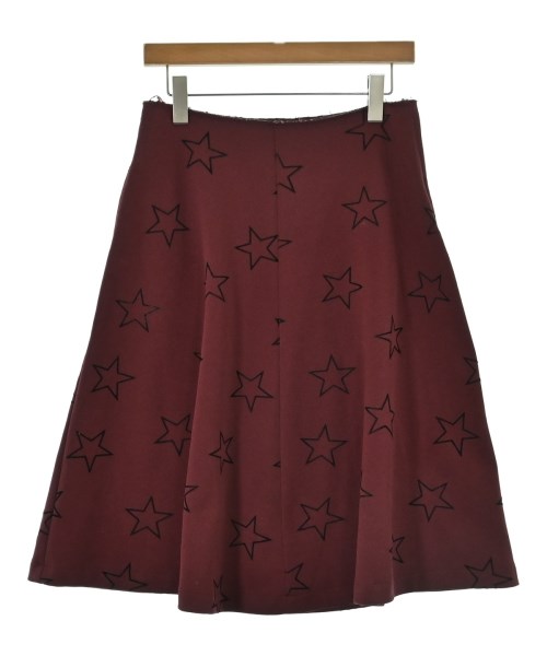 robe de chambre ローブドシャンブルひざ丈スコート レディース M エンジx黒(星柄)【中古】【古着】