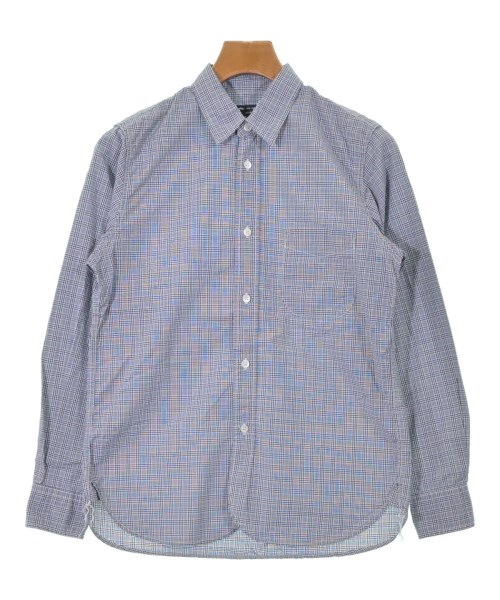 COMME des GARCONS HOMME コムデギャルソンオム カジュアルシャツ メンズ XS 紺x白(チェック) 【中古】【古着】