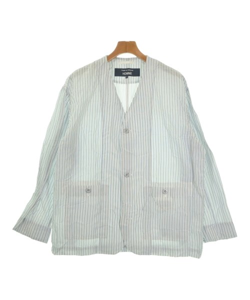 COMME des GARCONS HOMME コムデギャルソンオム ブルゾン（その他） メンズ S 白x青x紺(ストライプ) 【中古】【古着】