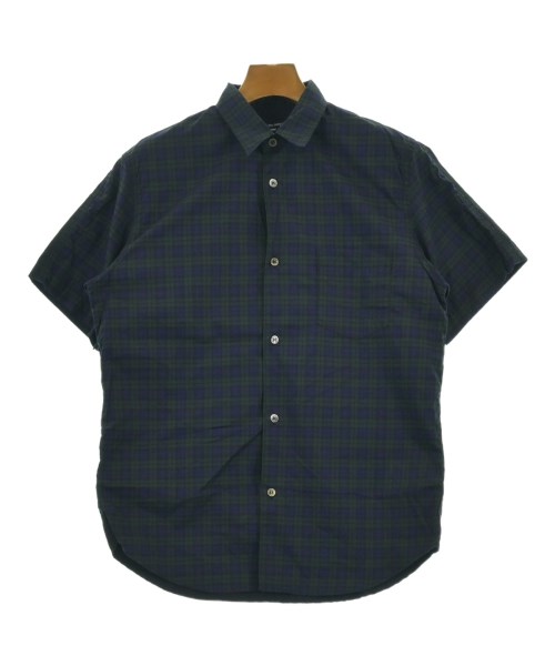 COMME des GARCONS HOMME コムデギャルソンオム カジュアルシャツ メンズ XS 紺x緑(チェック) 【中古】【古着】