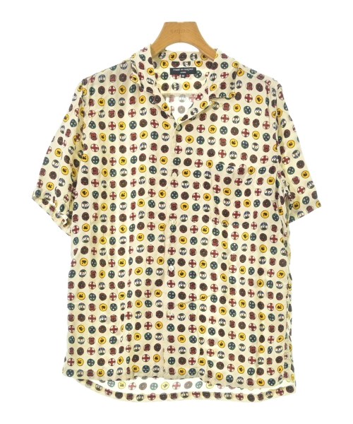 COMME des GARCONS HOMME コムデギャルソンオム カジュアルシャツ メンズ M ベージュx赤x緑等(総柄) 【中古】【古着】