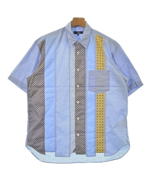 COMME des GARCONS HOMME コムデギャルソンオム カジュアルシャツ メンズ S 青x白(チェック) 【中古】【古着】