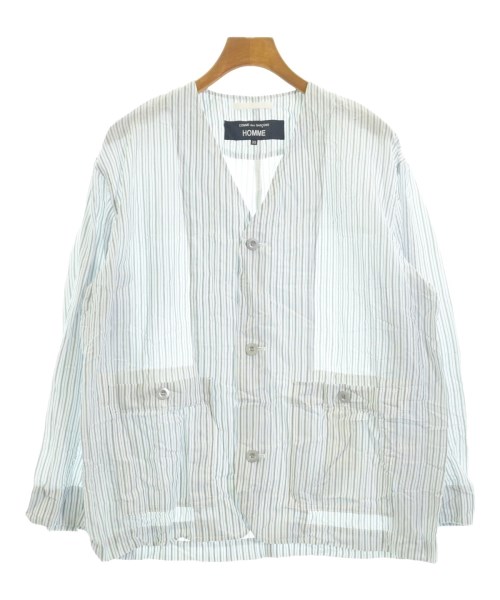 COMME des GARCONS HOMME コムデギャルソンオム ブルゾン（その他） メンズ XS 白xグレー系x青(ストライプ) 【中古】【古着】