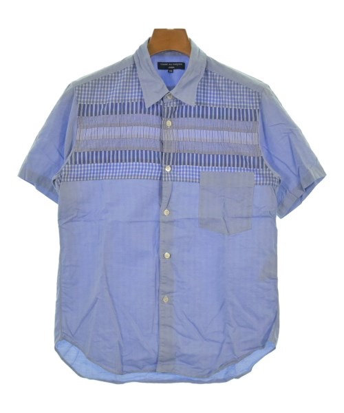 COMME des GARCONS HOMME コムデギャルソンオムカジュアルシャツ メンズ XS 青x白(総柄)【中古】【古着】