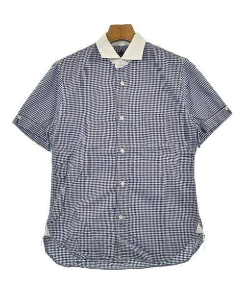 COMME des GARCONS HOMME コムデギャルソンオムカジュアルシャツ メンズ XS 紺x白(読み合わせる)【中古】【古着】