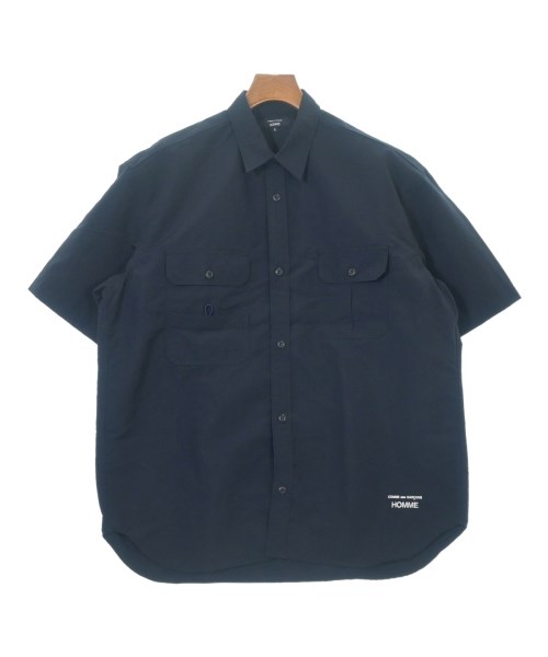 COMME des GARCONS HOMME コムデギャルソンオム カジュアルシャツ メンズ L 紺 【中古】【古着】