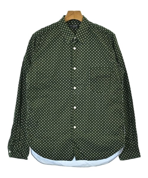 COMME des GARCONS HOMME コムデギャルソンオムカジュアルシャツ メンズ L 緑x白(点点)【中古】【古着】