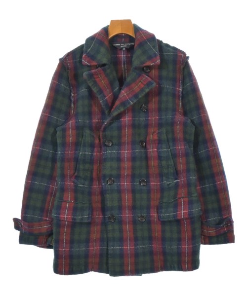 COMME des GARCONS HOMME コムデギャルソンオムコート（余分の物） メンズ S 緑x赤x黄等(読み合わせる)【中古】【古着】